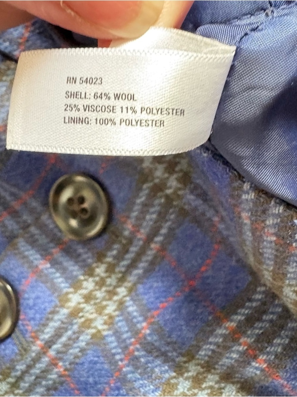 Y2K Gap Plaid wool mini skirt - Picture 2 of 6